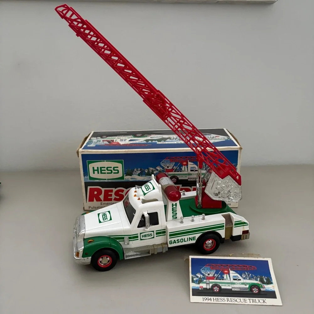 VTG Hess Toy Truck Lot 1992-2003 Rescue Fire Truck Airplane Racecars with Boxes
